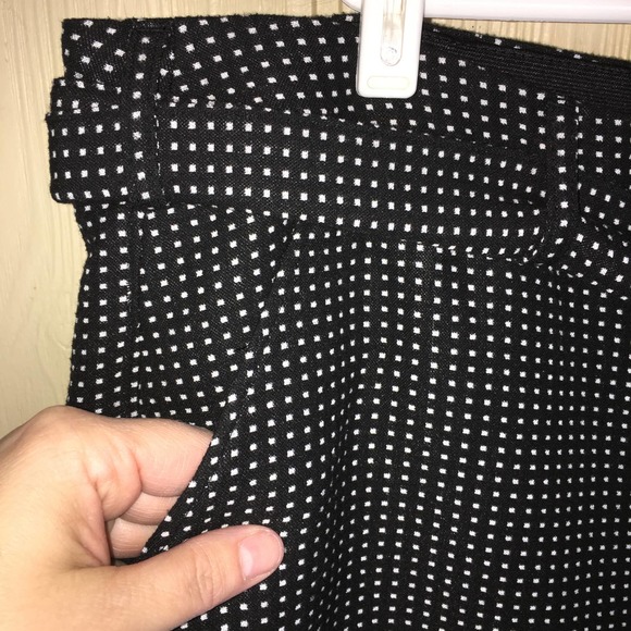 Lane Bryant Knit Mini Dot Wide Leg PANT Belted - Picture 5 of 8